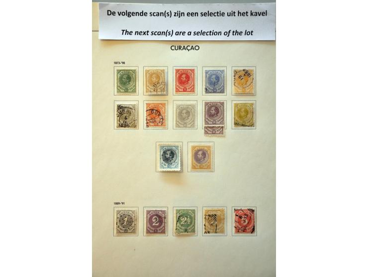 collectie t/m 1950 met betere ex. en series in Davo album