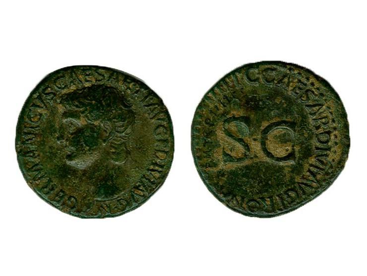 Keizerrijk, Germanicus, struck under Caligula 40-41 AE as rare Seaby 600 ef