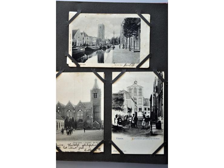 76 ex. meest zeer oude met veel beter o.a. Noordwijk in album