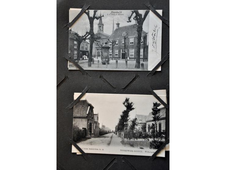 76 ex. meest zeer oude met veel beter o.a. Noordwijk in album