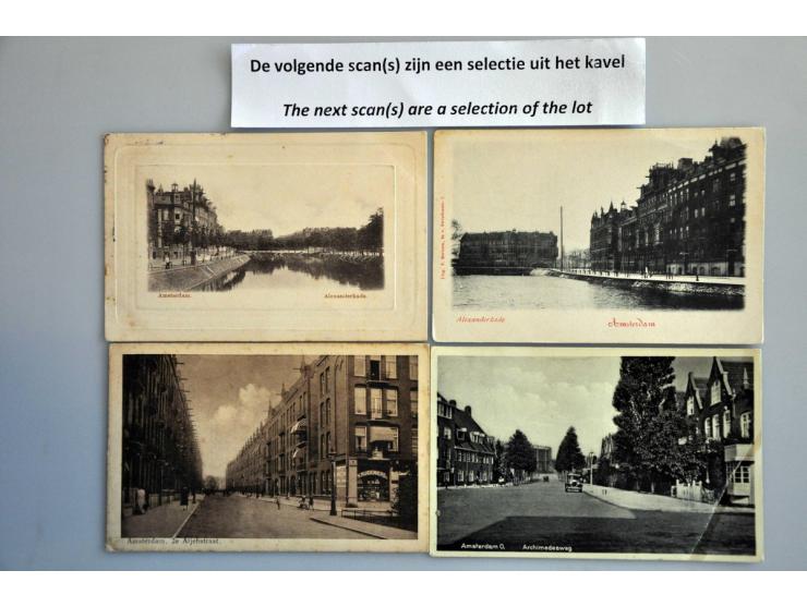 Amsterdam-Oost collectie ca. 350 ex. oude en zeer oude w.b. beter in 2 albums