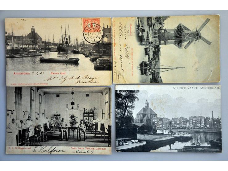 Amsterdam-Oost collectie ca. 350 ex. oude en zeer oude w.b. beter in 2 albums