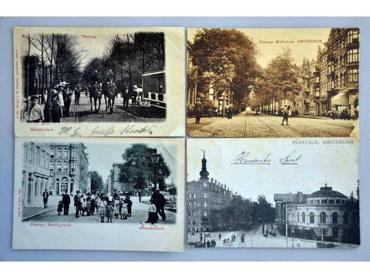 Amsterdam-Oost collectie ca. 350 ex. oude en zeer oude w.b. beter in 2 albums