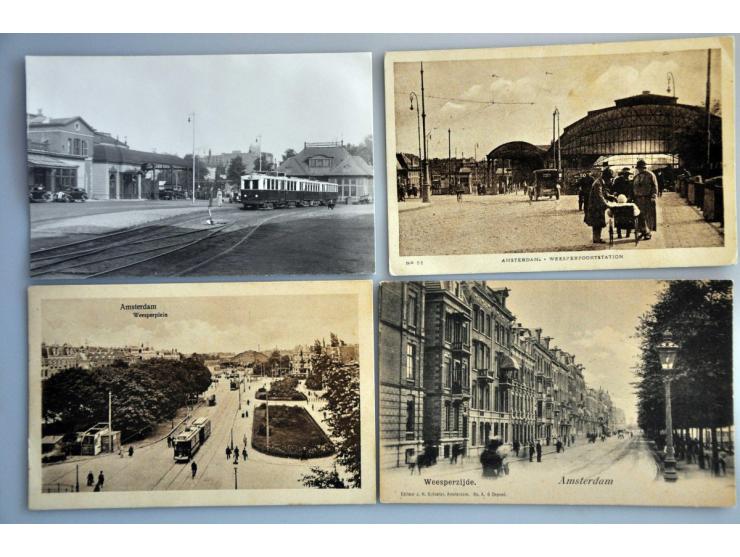 Amsterdam-Oost collectie ca. 350 ex. oude en zeer oude w.b. beter in 2 albums