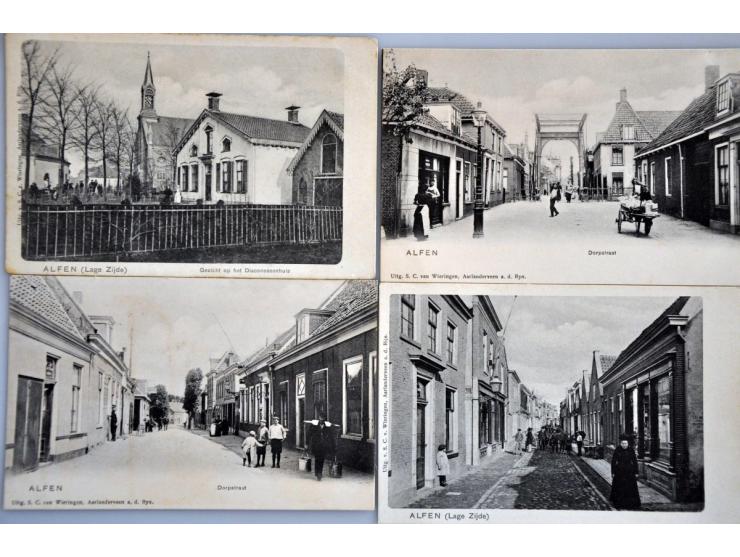 collectie ca. 130 ex. zeer oude met veel beter o.a. van Nooten en extra kalenderplaatjes in album