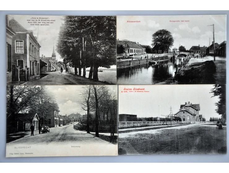 Rotterdam en omgeving ca. 180 ex. zeer oude met beter en extra kalenderplaatjes in album