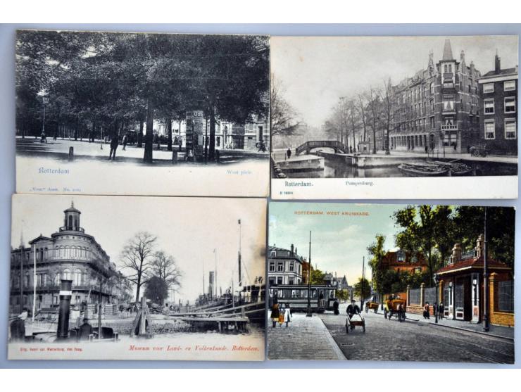 Rotterdam en omgeving ca. 180 ex. zeer oude met beter en extra kalenderplaatjes in album