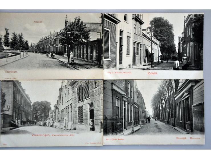 Rotterdam en omgeving ca. 180 ex. zeer oude met beter en extra kalenderplaatjes in album