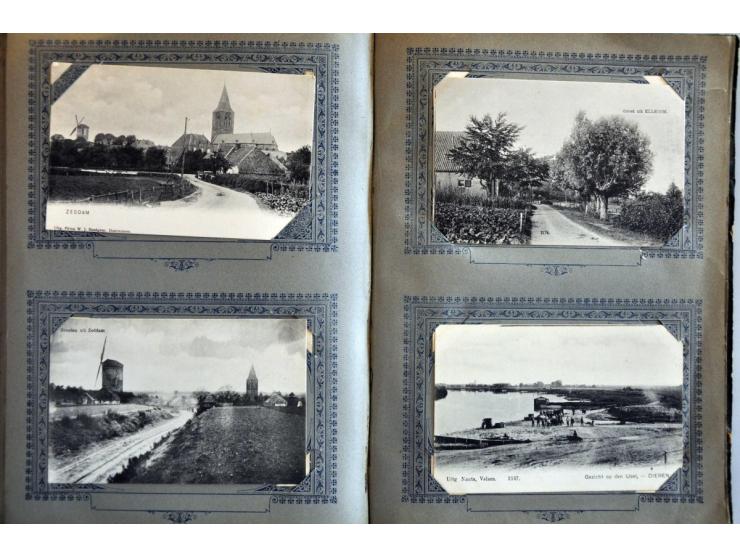 ca. 480 ex. meest zeer oude in 2 albums w.b. beter