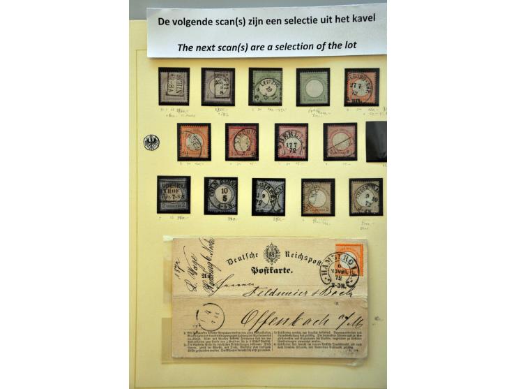 collectie 1872-1934 zowel gestempeld als */** verzameld met vele betere ex. en series w.b. alle Zeppelins in over het algemee