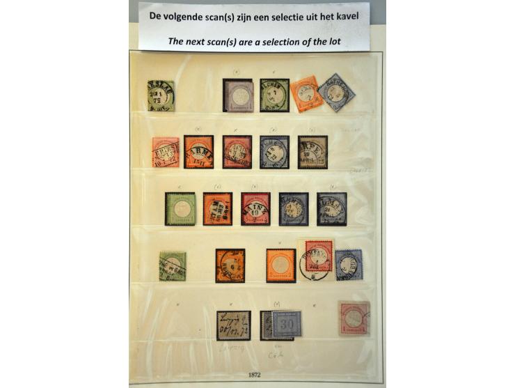 collectie zowel gestempeld als */** verzameld met beter materiaal, oude staten en gebieden in 4 Lindner albums