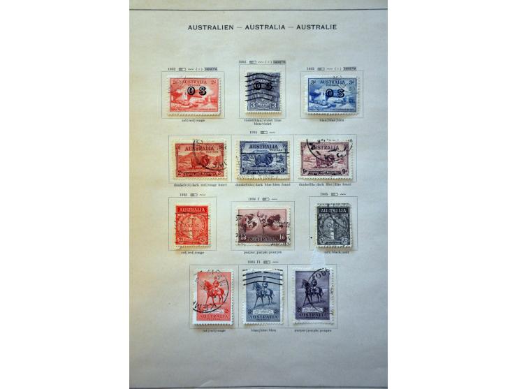 collectie 1913-1940 gestempeld met beter materiaal op albumbladen