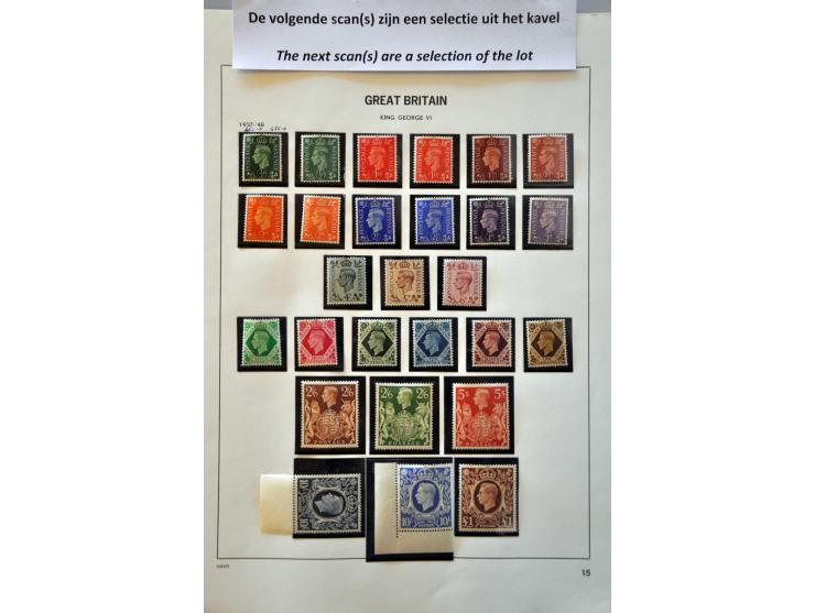 mooie uitgebreide collectie 1937-1970 ** met veel betere ex. en series inclusief veel variëteiten (colour and perf shifts) ko