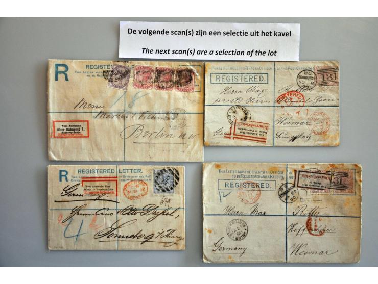 en iets Commonwealth post(waarde)stukken meest ouder materiaal w.b. surface-printed, registered, censor marks, pow, fpo, etc.