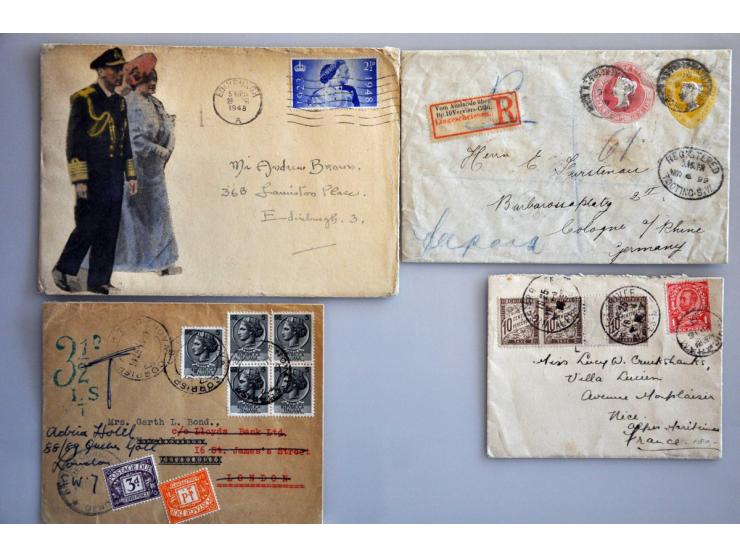 en iets Commonwealth post(waarde)stukken meest ouder materiaal w.b. surface-printed, registered, censor marks, pow, fpo, etc.