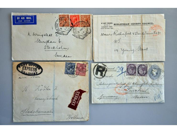 en iets Commonwealth post(waarde)stukken meest ouder materiaal w.b. surface-printed, registered, censor marks, pow, fpo, etc.