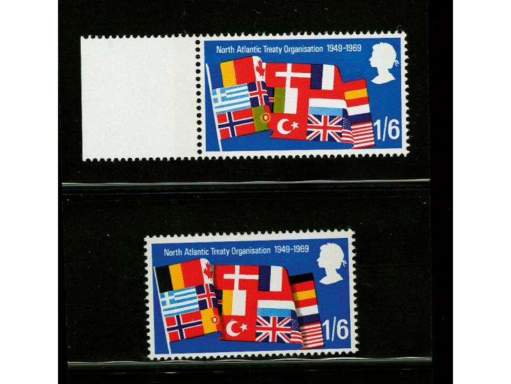 Nato countries 1s.6d. with the errors black and yellow-green omitted, cat.v. £ 215