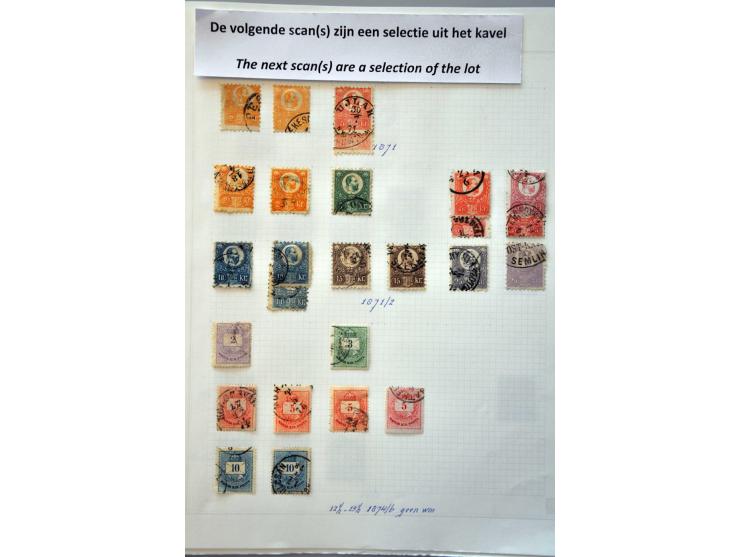 collectie 1871-1940 meest gestempeld en iets gespecialiseerd, keurig opgezet op bladen