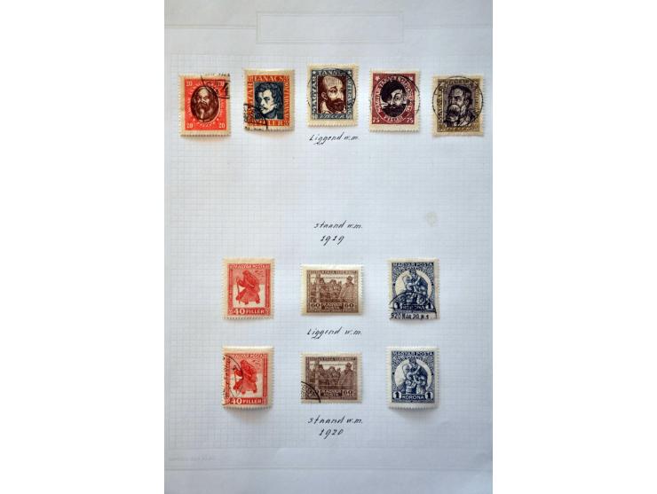 collectie 1871-1940 meest gestempeld en iets gespecialiseerd, keurig opgezet op bladen