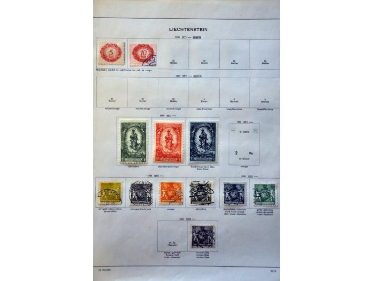 collectie 1912-1940 meest gestempeld met beter materiaal op albumbladen