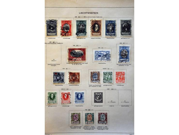 collectie 1912-1940 meest gestempeld met beter materiaal op albumbladen