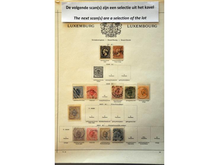 collectie 1852-1939 meest gestempeld met beter materiaal op albumbladen