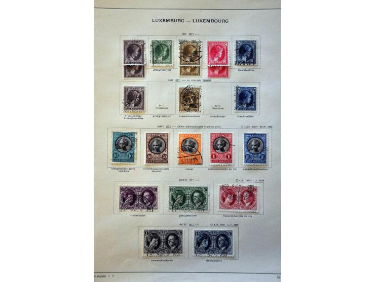 collectie 1852-1939 meest gestempeld met beter materiaal op albumbladen