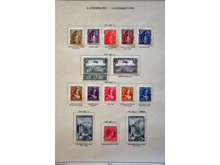 collectie 1852-1939 meest gestempeld met beter materiaal op albumbladen