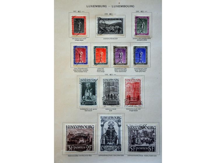 collectie 1852-1939 meest gestempeld met beter materiaal op albumbladen