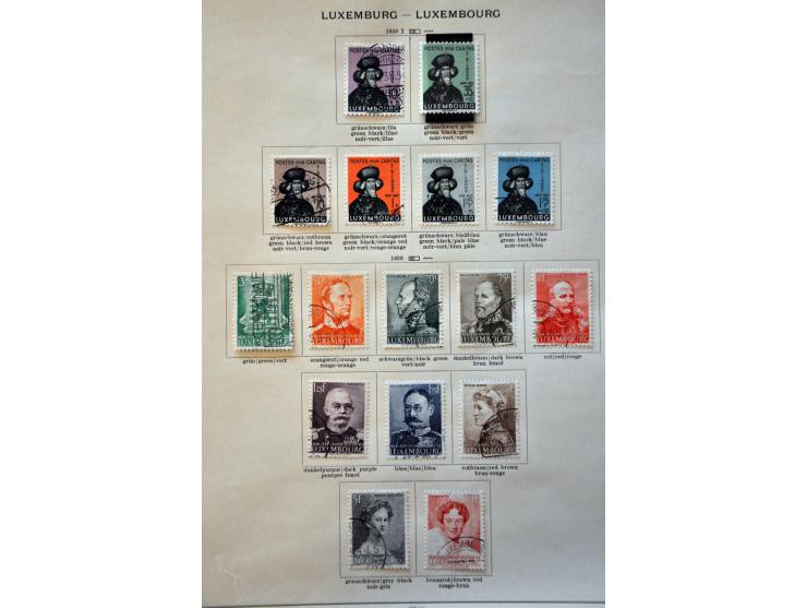 collectie 1852-1939 meest gestempeld met beter materiaal op albumbladen