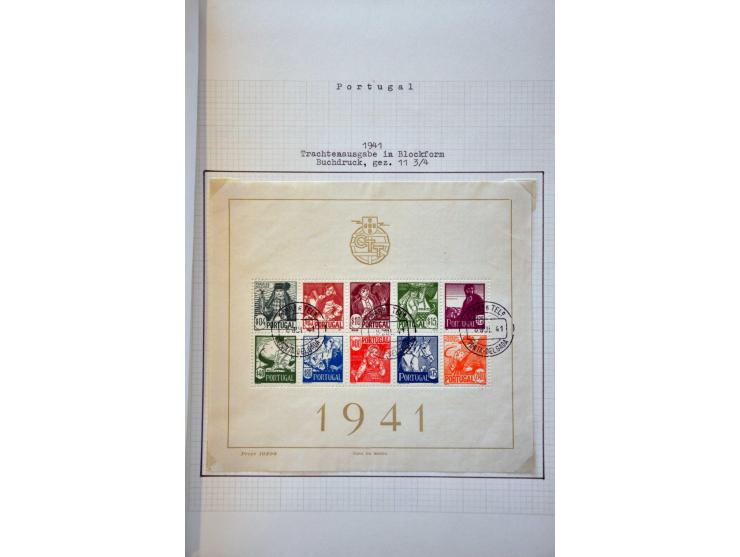 collectie 1941-1967 gestempeld met enkele betere blokken op bladen