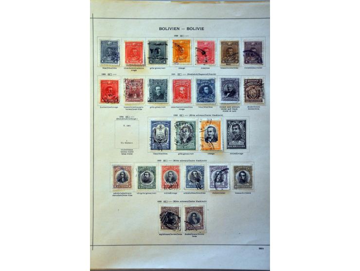 collectie 1867-1940 meest gestempeld op albumbladen