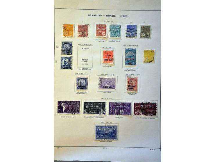 collectie 1843-1940 meest gestempeld met beter materiaal w.b. Mi. nrs. 2 en 8 (beide gebreken) op albumbladen