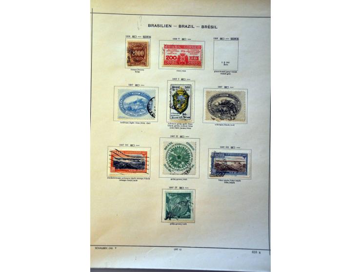 collectie 1843-1940 meest gestempeld met beter materiaal w.b. Mi. nrs. 2 en 8 (beide gebreken) op albumbladen