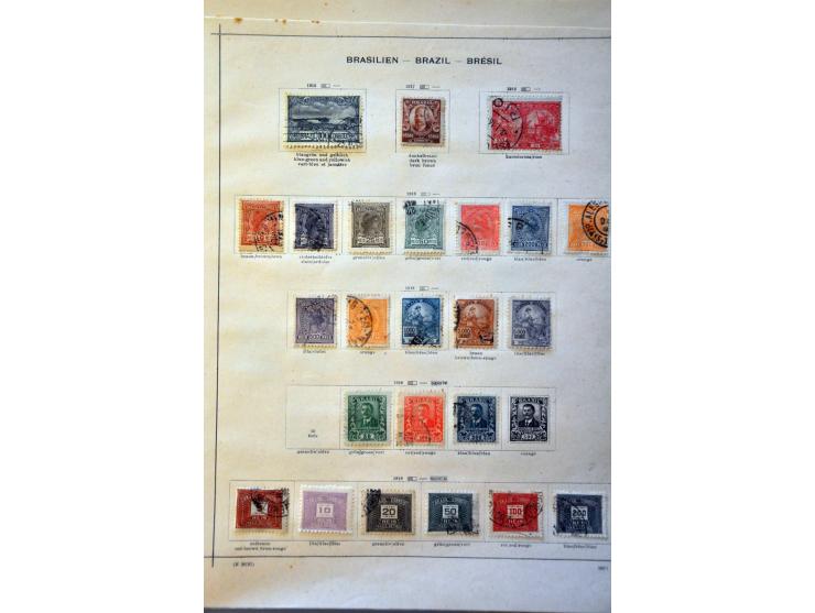 collectie 1843-1940 meest gestempeld met beter materiaal w.b. Mi. nrs. 2 en 8 (beide gebreken) op albumbladen