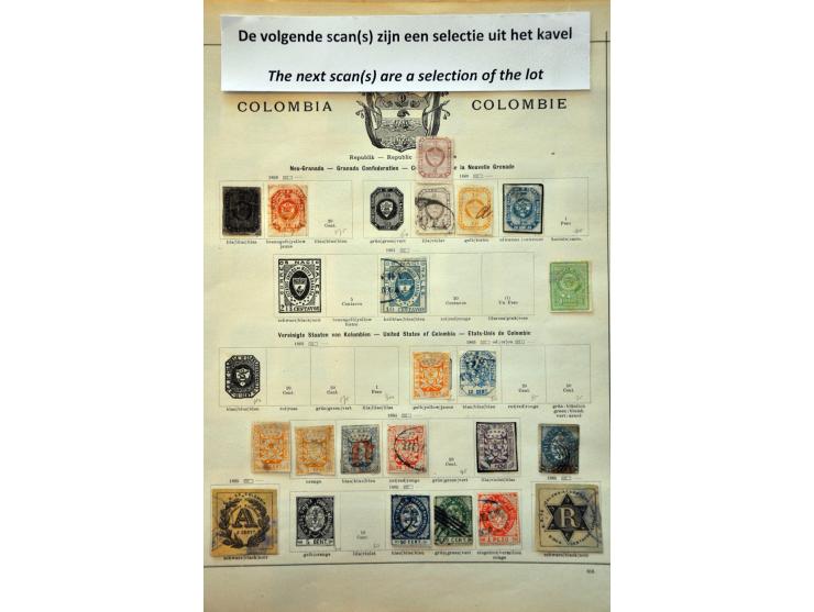 collectie 1859-1920 met beter materiaal en departementen op albumbladen