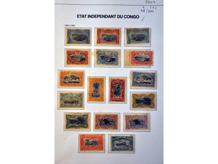 collectie 1886-1960 meest * met betere ex. en series doch meest getint in Davo album