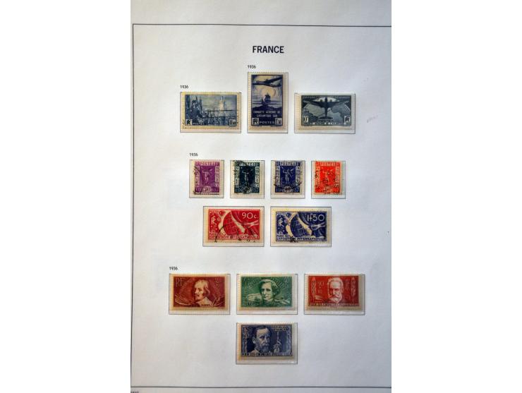 collectie 1849-1982 gestempeld en veel */** met betere ex. en series w.b. luchtpost en port in 3 abums