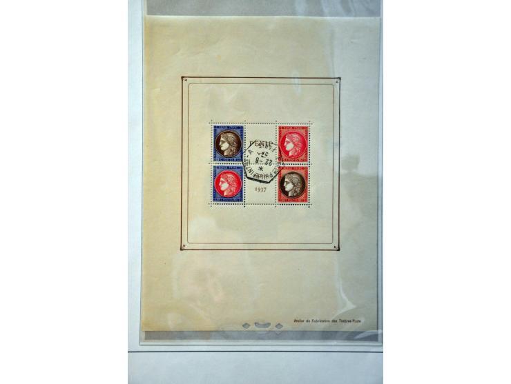 collectie 1849-1982 gestempeld en veel */** met betere ex. en series w.b. luchtpost en port in 3 abums