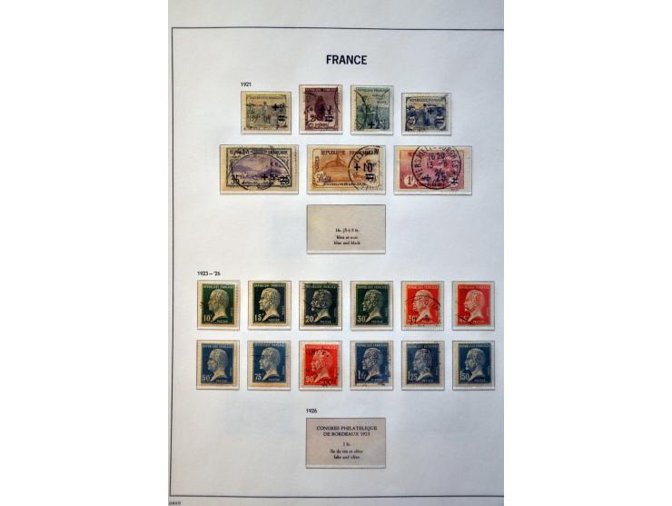 collectie 1849-1982 gestempeld en veel */** met betere ex. en series w.b. luchtpost en port in 3 abums