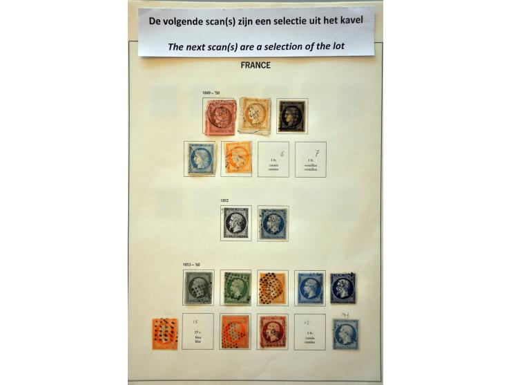 collectie 1849-1977 meest gestempeld met beter materiaal w.b. luchtpost in Davo album