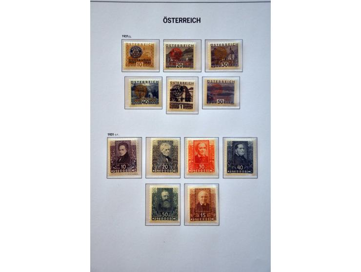 collectie 1850-1980 meest */** met beter materiaal w.b. Rotary en Hitler-opdrukken in 2 Davo albums