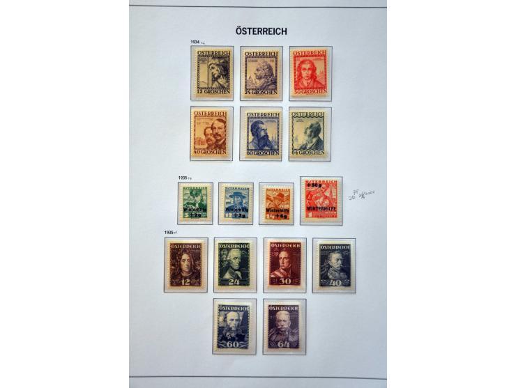 collectie 1850-1980 meest */** met beter materiaal w.b. Rotary en Hitler-opdrukken in 2 Davo albums