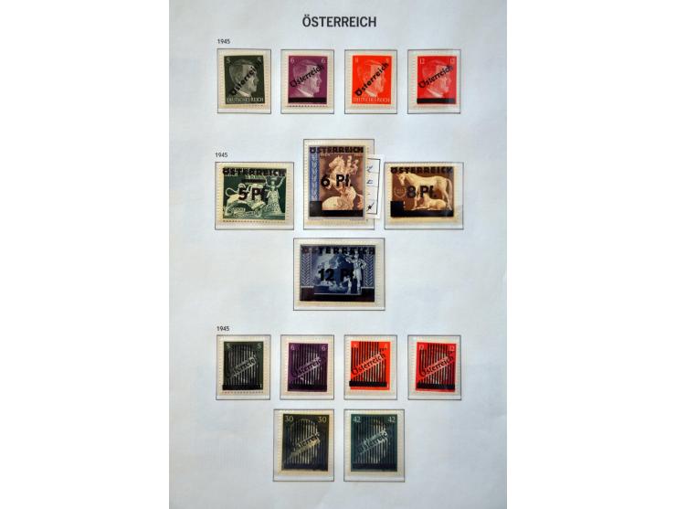 collectie 1850-1980 meest */** met beter materiaal w.b. Rotary en Hitler-opdrukken in 2 Davo albums