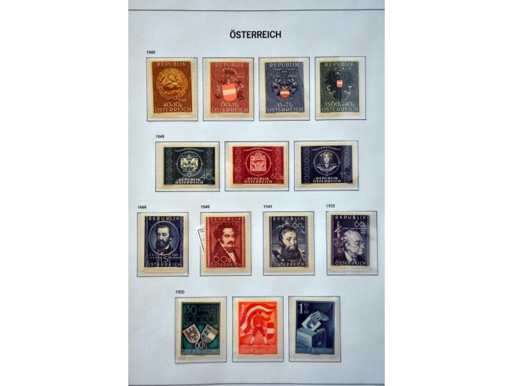 collectie 1850-1980 meest */** met beter materiaal w.b. Rotary en Hitler-opdrukken in 2 Davo albums