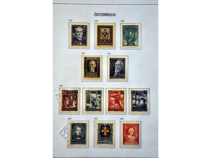 collectie 1850-1980 meest */** met beter materiaal w.b. Rotary en Hitler-opdrukken in 2 Davo albums