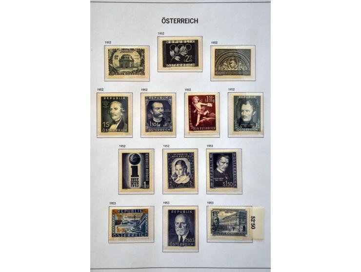 collectie 1850-1980 meest */** met beter materiaal w.b. Rotary en Hitler-opdrukken in 2 Davo albums