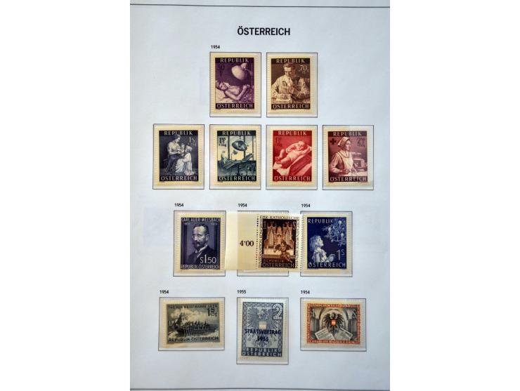 collectie 1850-1980 meest */** met beter materiaal w.b. Rotary en Hitler-opdrukken in 2 Davo albums