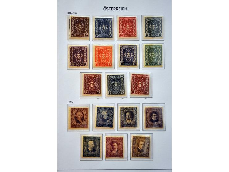 collectie 1850-1980 meest */** met beter materiaal w.b. Rotary en Hitler-opdrukken in 2 Davo albums