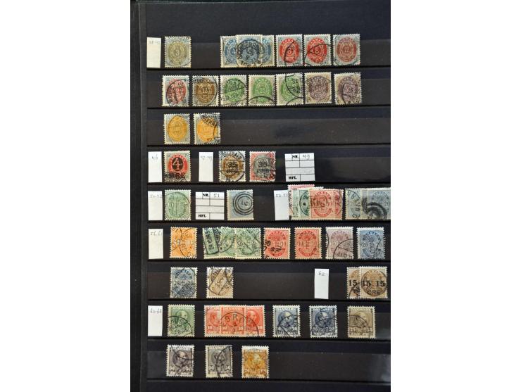 collectie 1851-1995 gestempeld met betere ex., Deens West-Indië, Farøer (w.b. Engelse bezetting met certificaat Slavomir Kais